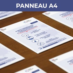 Panneau PVC A4 - Gestes...